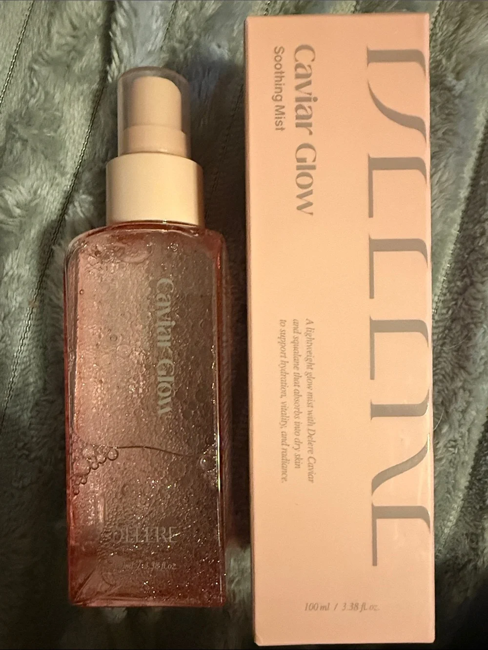 Delere Caviar Glow Soothing Mist — Pink Glow Hydrating Face Mist